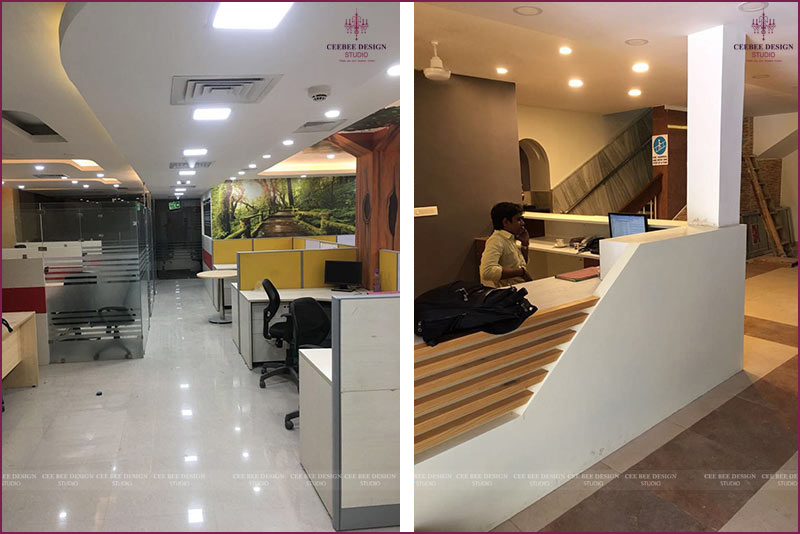  office interior design transformation from dull and outdated to modern and vibrant