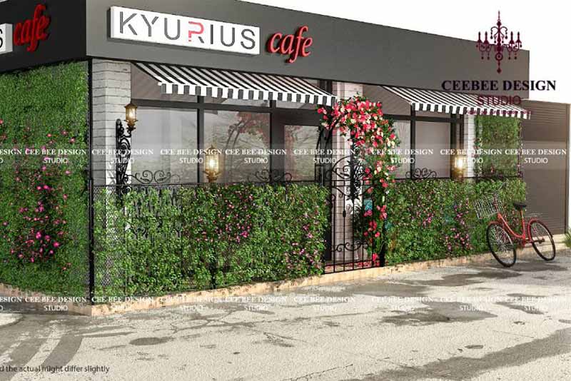 a cozy cafe with a bicycle parked outside, inviting customers to enjoy a warm cup of coffee and relax.