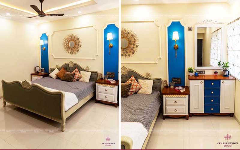 modern bedroom interior design in Bangalore