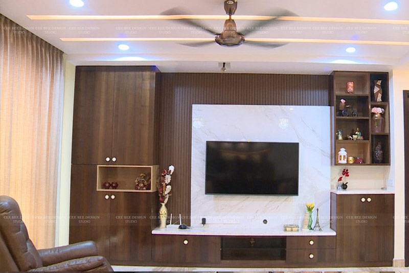 tv wall panel interior designer in kolkata