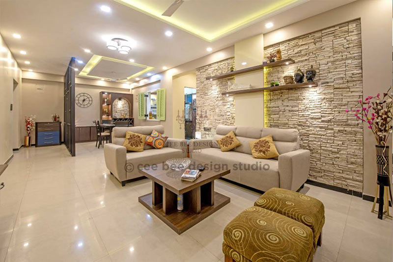bhk3 creative interiors design in bangalore