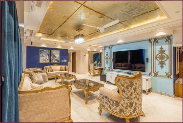 Luxury living room interior designer in bangalore