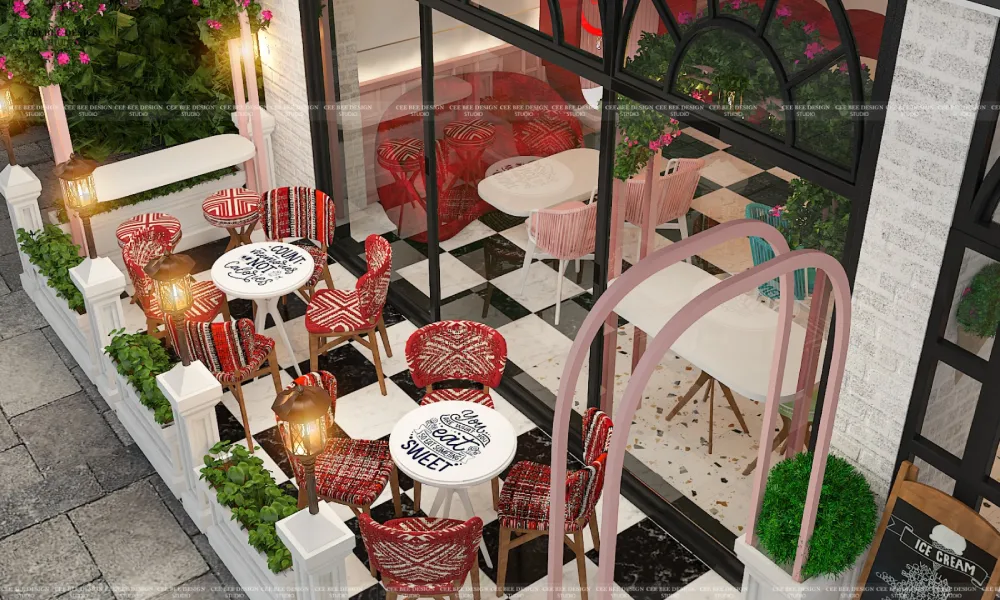 ice cream parlour decor