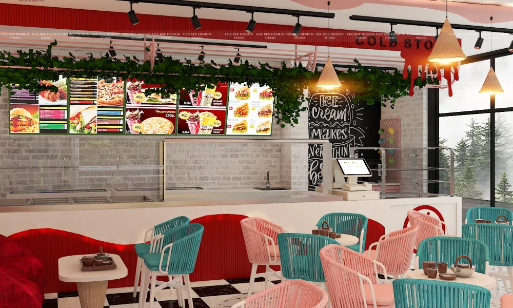 ice cream parlour interior design ideas