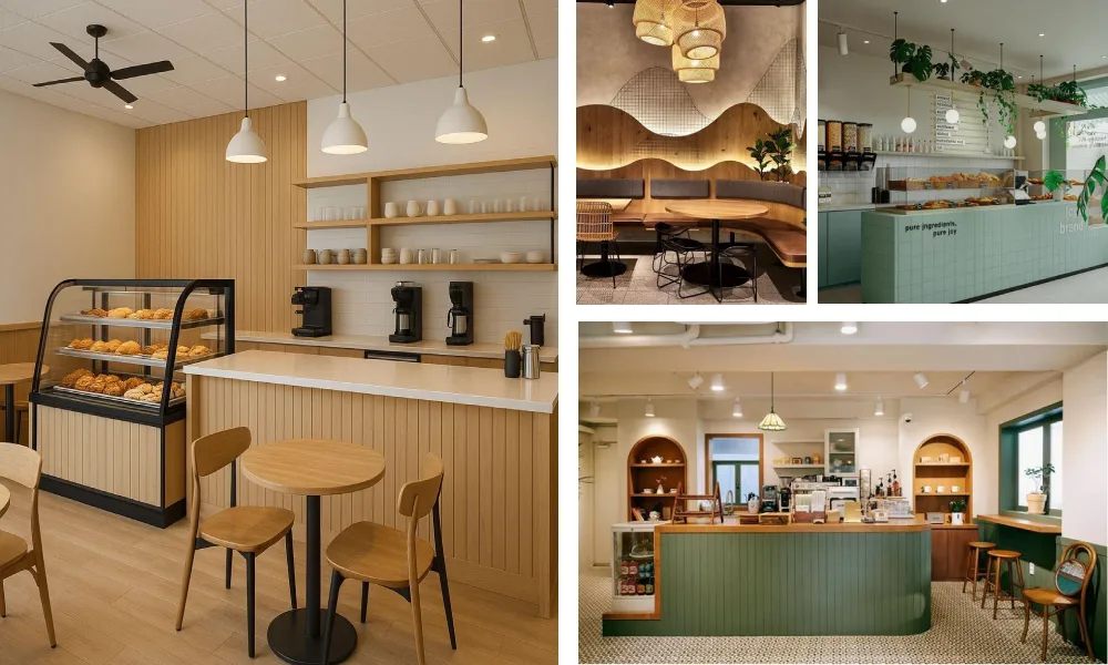 interior design of ice cream parlour