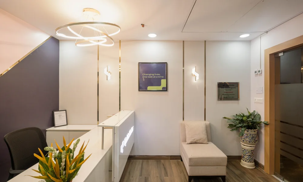 reception dental clinic interior design